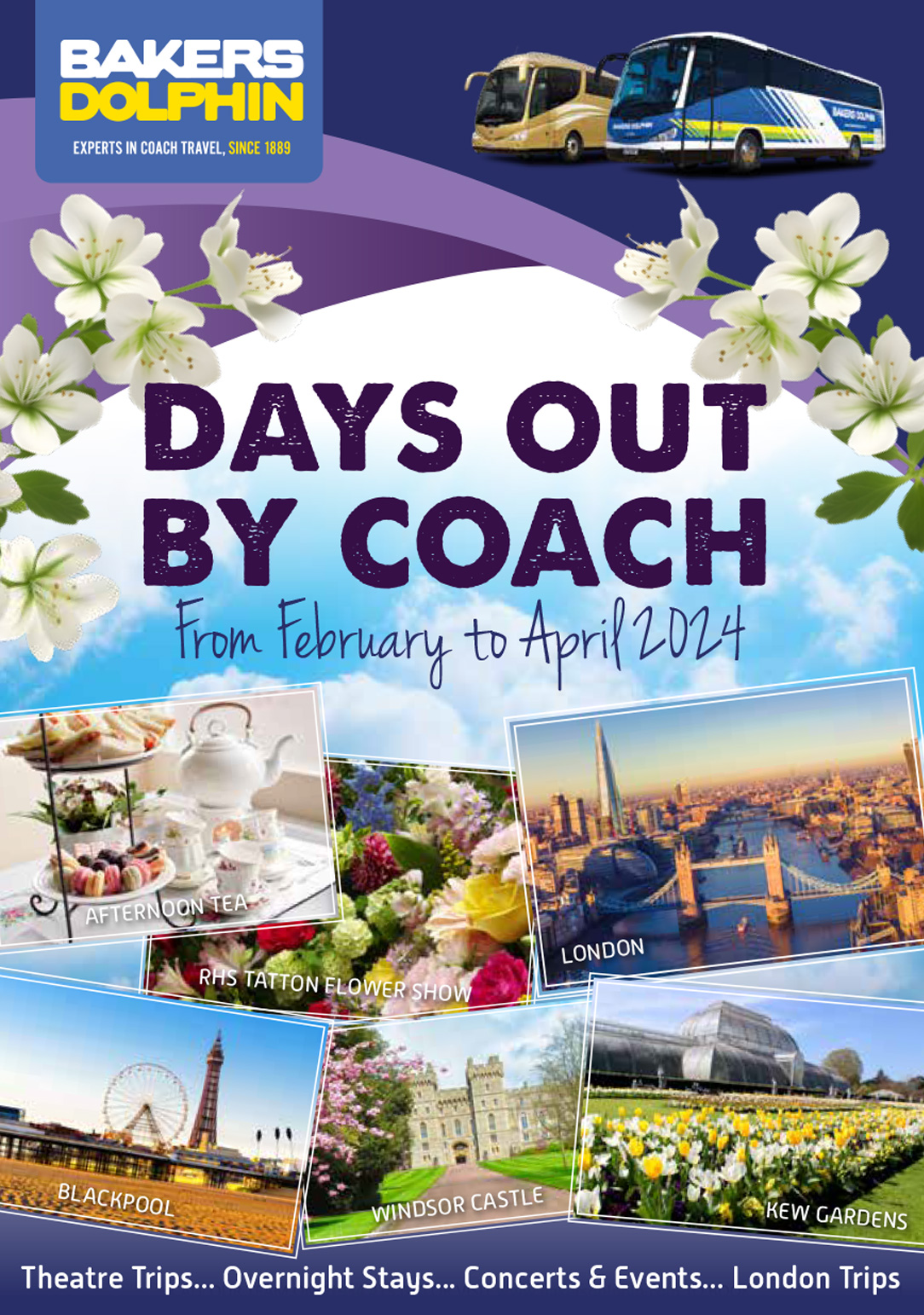 Days Out by Coach Feb April 2024 Bakers Dolphin